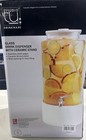 Studio Tu   2 2 Gallon -  Glass Drink Dispenser With Ceramic Stand