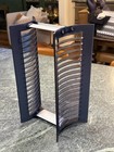 Vtg  Atlantic Dvd Storage Tower Shelf Rack  holds 18 Dvd Cases   not For Bluray 