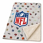 Ultimate Nfl Team Logo Sherpa Blanket 50 x60  - Soft  Warm   Cozy Throw