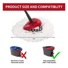 4-pack Mop Replacement Heads For Ocedar 4 Count  pack Of 1   White
