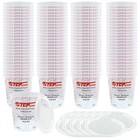 32-ounce  1 Quart  Paint   Epoxy Mixing Cup Calibrated Ratios - 100 Cups 12 Lids