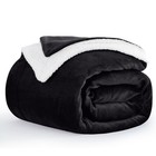 Luxurious Sherpa Fleece Blanket Ultra Soft Dual Sided Sherpa Bedding Throw Queen