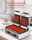 Vevor Commercial Panini Press Grill Electric Sandwich Maker Griddle Plate 19x9in