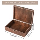 Aw Bridal Wedding Keepsake Box With Lids  Mr And Mrs Engraved Wood Memories B   