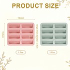 Beeswax Candle Mould 15 4cm X 18 2cm 8grids Rectangle Reusable Module  Blue Pink
