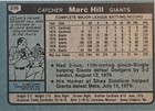 1980 Topps Marc Hill Auto Card  236 San Francisco Giants Vintage Baseball Signed