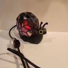 Vintage Quoizel Tiffany Style Snail Accent Night Light Lamp  Beautiful 