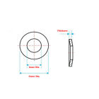 Belleville Disc Springs Washers Spring Washer 60si2mna Steel Od 8mm To 160mm