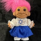 Russ Troll Doll  5    Around The World  Jew Jewish Girl Star David Magenta Hair
