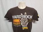 2014 Gjr Hard Rock Cafe Imagine Theres No Hunger New York Adult S Brown Tshirt