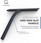 G  tewerk Shower Squeegee For Glass Doors  Silicone Window 9 Inches  Black 