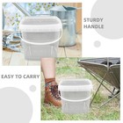 Plastic Food Bucket With Lid Buckets Lids 1 Gallon Pail