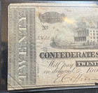 Civil War Era Obsolete Currency T67 1864 B Confederate States America  20 Note