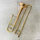 Yamaha Ysl-3530r Tenor Trombone Bb Red Brass Bell Made In Japan Good Gp