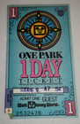Walt Disney World One Park 1 Day Ticket Stub August 9  1994   Vintage Postcard