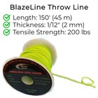 Arborist Climbing Throw Line 2 Mm  1 12 In  150 Ft Spool Cord 200 Lbs Tensile