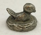 Pewter Bird Figurines Sculptures Spoontiques Pelican Penguins Duck Vtg Lot Of 4