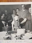Rare Old Vintage Photo Happy Birthday 1965 Cake Celebration Party