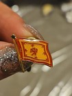 Vintage Scotland Flag Pin Yellow Flag Red Lion 