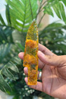 Citrine Glass Knife Blade 4-6  Hand Knapped Crystal Style Dagger Decor