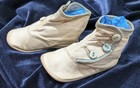 Antique Victorian   Edwardian Leather Baby Shoes 1923
