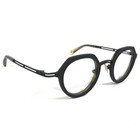 Jf Rey Eyeglasses Frames Jf2751 0090 Satin Black Brown Horn Hexagonal 43-25-144