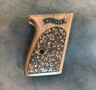 Walther Ppk Turkish Walnut Wood Grips Set  Floral  Oak Leafs And Acorns Pattern 
