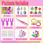 1581  Loom Bands Kit In 30 Variety Colors  Rubber Band Bracelet Kit For Kids Wea