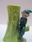 Vtg 1940 s 50 s Gilner California Elf fairy pixie Vase candle Holder Figurines
