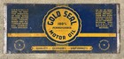 Vintage Gold Seal Pennsylvania Motor Oil Advertising Tin Quart Can Flattened
