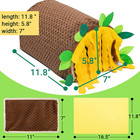 Guinea Pig Hideout - Fleece Tunnel House Cage Accessories For Rat Hamster Hedgeh