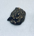 Rare Solid Brass Feng Shui Foo Dog Mask Ornament Pendant Charm Luck 2    Art 23