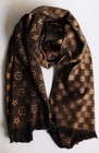 Fashion Winter Luxury Design Double Sided Cashmere Feel Soft Long Scarf   Brown