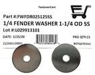  25  1 4 Id X 1 1 4 Od Stainless Steel Fender Washer Large Od Flat Washers Ss