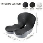 Memory Foam Back Support Lumbar Cushion Waist Pillow For Car   Office Chair