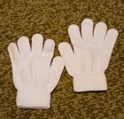 White Knit Kids Communion Wedding Flower Girls Party Stretch Gloves