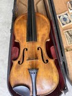 Antique 19th Century Joh  Bapt  Schweitzer Violin With Case And Extras