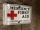 American Red Cross Porcelain Sign Emergency First Aid