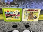 4 Vintage Panini Sticker Packs  I Love Snoopy  The Aristocats    Dinosaurs