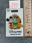 New Disney Build A Pin Set Mickey Mouse Pluto Castle Parks 3 Pins