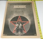 Rush Vintage Album Ad Advert 1977 All The World s A Stage Peart Geddy Prog Rock