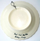 Rare Vintage Signed Kutahya Hand Made Turkish Art Pottery Plate 6 5-7  Preowned