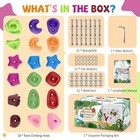 18pcs Rock Climbing Holds Kids Rock Wall Holds Indoor Outdoor Playground Toys
