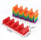 6 Color Small Taco Holder Stand Red Yellow Orange Green Blue Purple