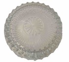 Vintage Cut -clear Glass Crystal Ashtray 7 5  Round Mid Century Cigar Ashtray