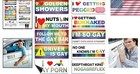 10 Pcs Colorful Lgbt Magnetic Bumper Stickers     Funny Prank Car Accessories