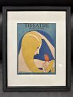 Atq Vtg 1924 Cover Of The Theatre Magazine Blonde Art Deco Framed By Baskerville