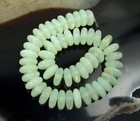 50 Czech Glass Rondelle Beads - Milky Jonquil 6x2mm
