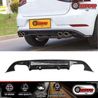 Vw Golf R-line Mk7  quad Tips  Rear Valance Diffuser Spoiler Body Kit 2013-2016