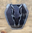 Ford Mustang Dark Horse Badge Emblem Flat Steel Sign